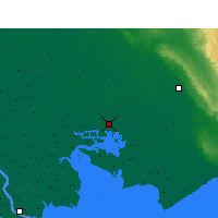 Nearby Forecast Locations - Бендер-Махшехр - карта