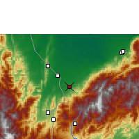 Nearby Forecast Locations - La Fría - карта