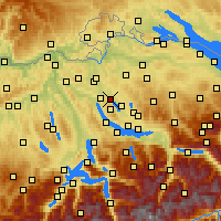 Nearby Forecast Locations - Дюбендорф - карта