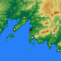 Nearby Forecast Locations - Большой Камень - карта