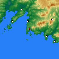 Nearby Forecast Locations - Фокино - карта