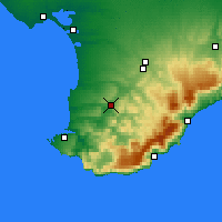 Nearby Forecast Locations - Бахчисарай - карта