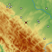 Nearby Forecast Locations - Долина - карта