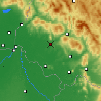 Nearby Forecast Locations - Мукачево - карта
