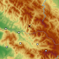 Nearby Forecast Locations - Рахов - карта
