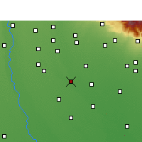 Nearby Forecast Locations - Морадабад - карта