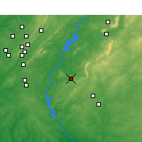Nearby Forecast Locations - Sylacauga - карта
