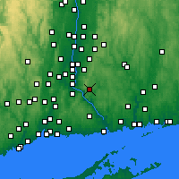 Nearby Forecast Locations - East Hampton - карта