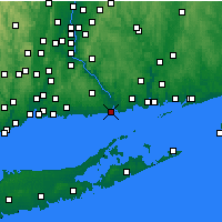 Nearby Forecast Locations - Олд-Сейбрук - карта