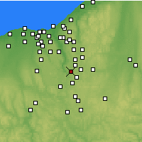 Nearby Forecast Locations - Кайахога-Фолс - карта