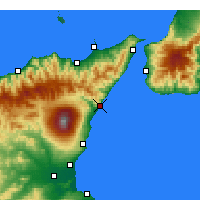 Nearby Forecast Locations - Таормина - карта