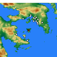 Nearby Forecast Locations - Эгина - карта