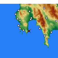 Nearby Forecast Locations - Корони - карта