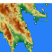 Nearby Forecast Locations - Леонидион - карта