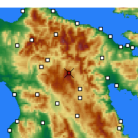 Nearby Forecast Locations - Levidi - карта