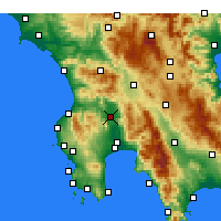 Nearby Forecast Locations - Мелигалас - карта