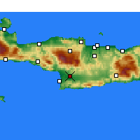 Nearby Forecast Locations - Мире - карта