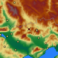 Nearby Forecast Locations - Като-Неврокопион - карта