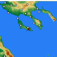 Nearby Forecast Locations - Pallini - карта