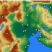Nearby Forecast Locations - Pella - карта