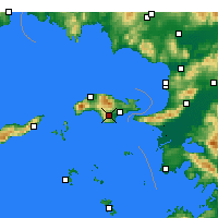 Nearby Forecast Locations - Питагорион - карта