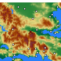 Nearby Forecast Locations - Ypati - карта