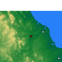 Nearby Forecast Locations - Саншайн-Кост - карта