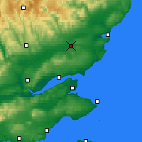 Nearby Forecast Locations - Форфар - карта