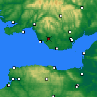 Nearby Forecast Locations - Bridgend - карта