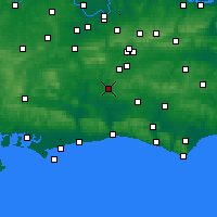 Nearby Forecast Locations - Хоршам - карта