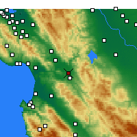 Nearby Forecast Locations - Холлистер - карта