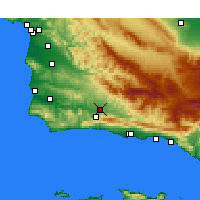 Nearby Forecast Locations - Santa Ynez - карта