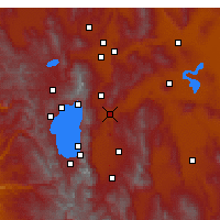 Nearby Forecast Locations - Карсон-Сити - карта