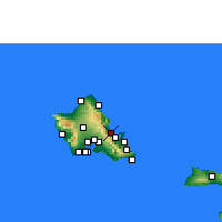 Nearby Forecast Locations - Кахалуу - карта