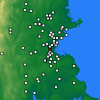 Nearby Forecast Locations - Бруклайн - карта