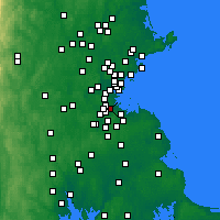 Nearby Forecast Locations - Mattapan - карта