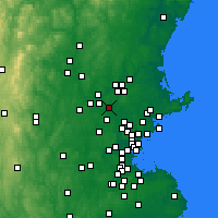 Nearby Forecast Locations - Тьюксбери - карта