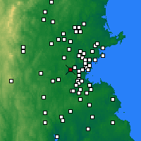 Nearby Forecast Locations - Уолтем - карта