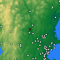 Nearby Forecast Locations - Мерримак - карта