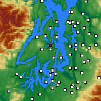 Nearby Forecast Locations - Бремертон - карта