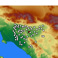 Nearby Forecast Locations - Чино-Хилс - карта
