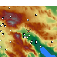 Nearby Forecast Locations - Дезерт-Хот-Спрингс - карта