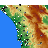 Nearby Forecast Locations - Эскондидо - карта
