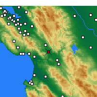 Nearby Forecast Locations - Gilroy - карта