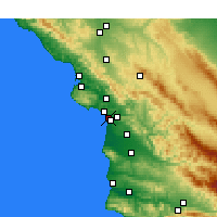 Nearby Forecast Locations - Grover Beach - карта