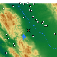 Nearby Forecast Locations - Gustine - карта