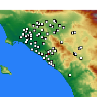 Nearby Forecast Locations - Laguna Hills - карта