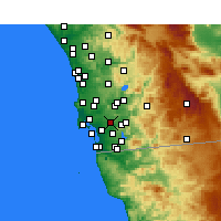 Nearby Forecast Locations - Lemon Grove - карта