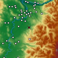 Nearby Forecast Locations - Molalla - карта
