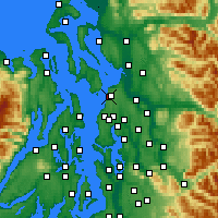 Nearby Forecast Locations - Mukilteo - карта